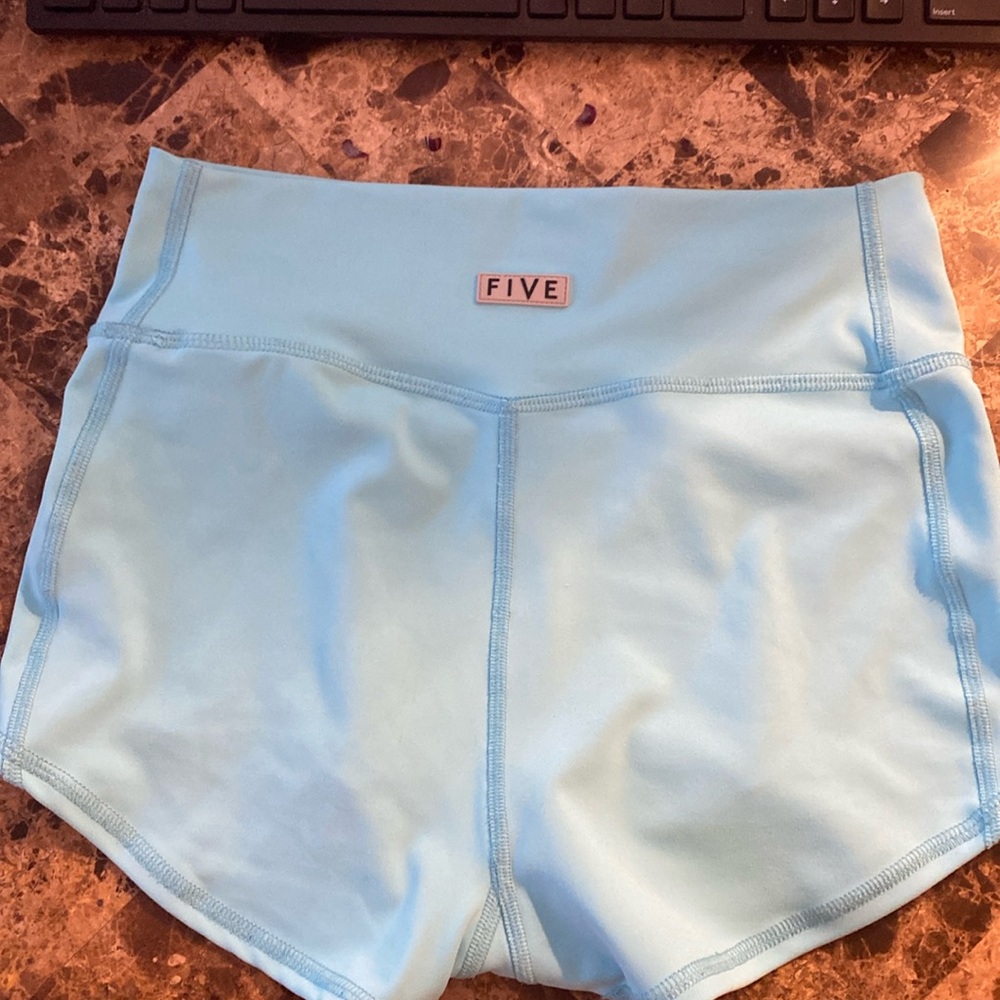 Five Dancewear light blue shorts size small